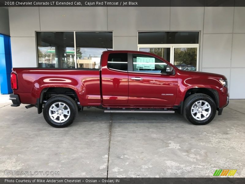 Cajun Red Tintcoat / Jet Black 2018 Chevrolet Colorado LT Extended Cab