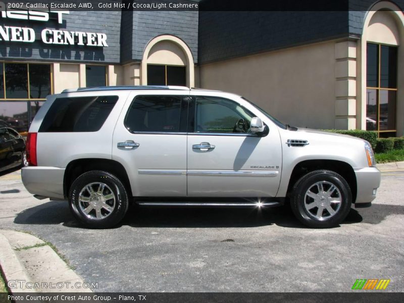 Gold Mist / Cocoa/Light Cashmere 2007 Cadillac Escalade AWD