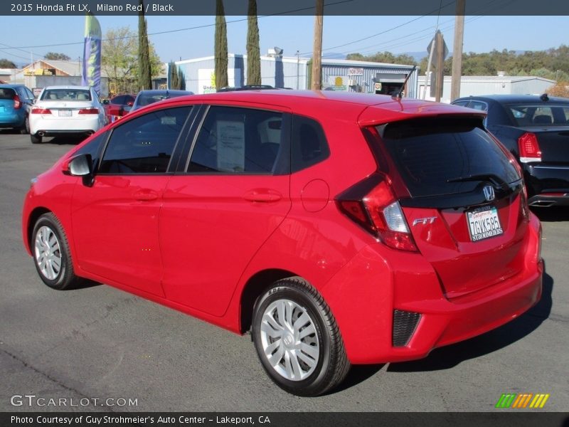 Milano Red / Black 2015 Honda Fit LX