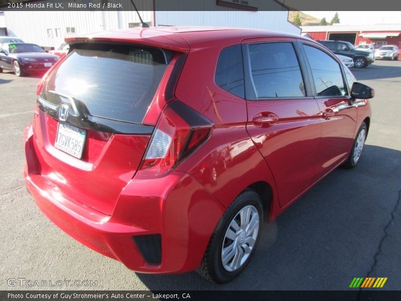 Milano Red / Black 2015 Honda Fit LX