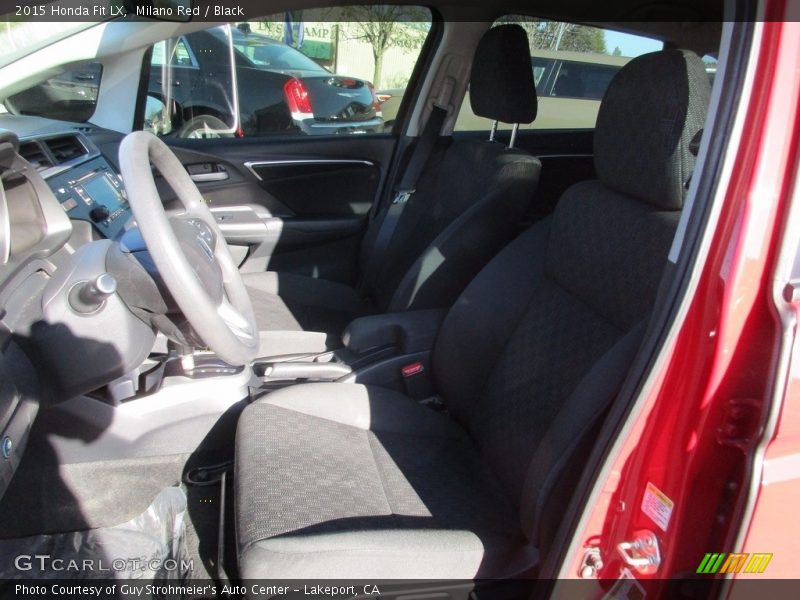 Milano Red / Black 2015 Honda Fit LX