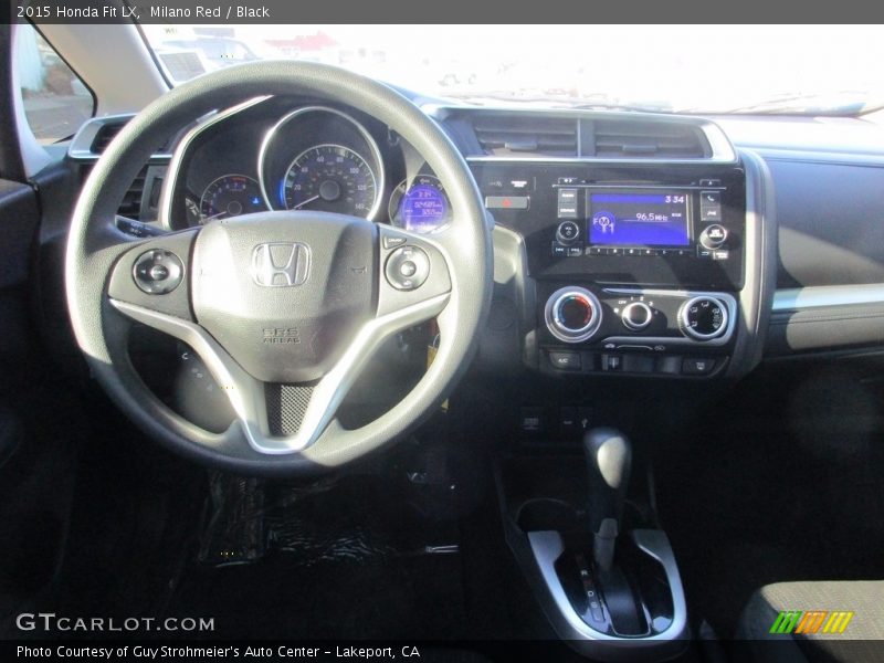 Milano Red / Black 2015 Honda Fit LX