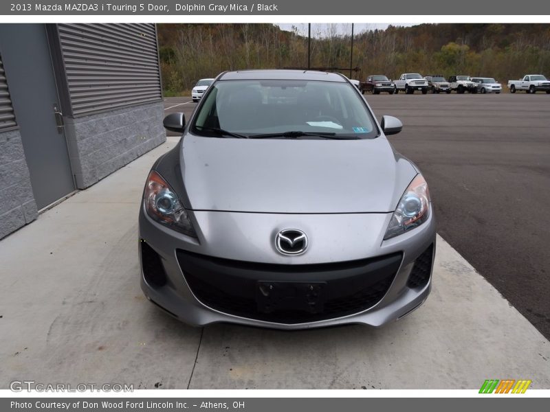 Dolphin Gray Mica / Black 2013 Mazda MAZDA3 i Touring 5 Door