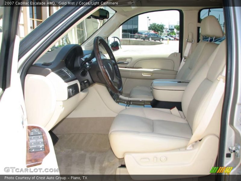 Gold Mist / Cocoa/Light Cashmere 2007 Cadillac Escalade AWD