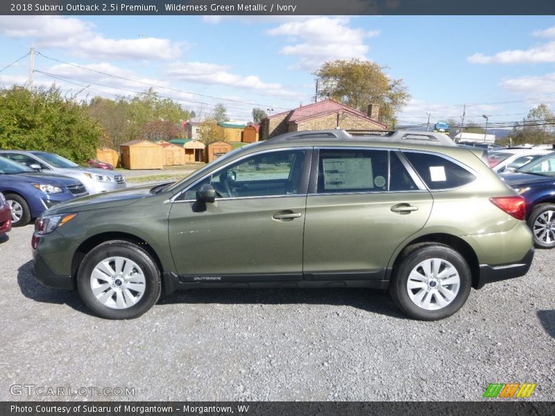 Wilderness Green Metallic / Ivory 2018 Subaru Outback 2.5i Premium