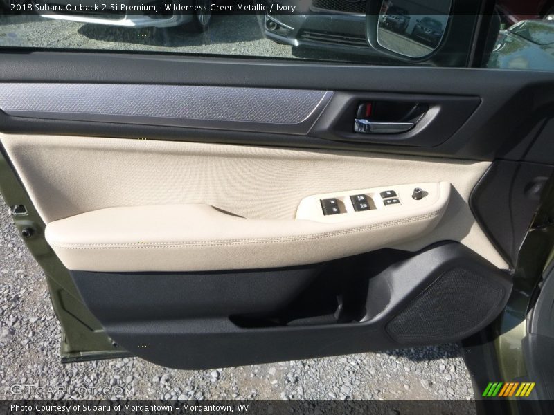 Wilderness Green Metallic / Ivory 2018 Subaru Outback 2.5i Premium