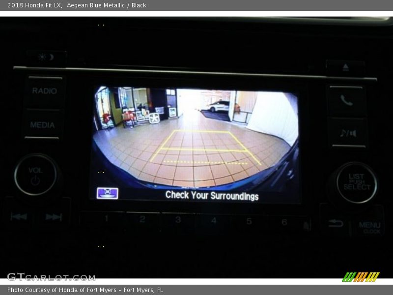 Aegean Blue Metallic / Black 2018 Honda Fit LX