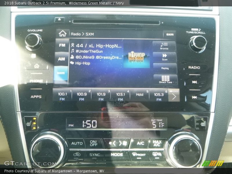 Wilderness Green Metallic / Ivory 2018 Subaru Outback 2.5i Premium