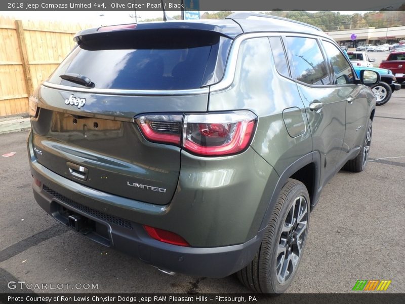 Olive Green Pearl / Black 2018 Jeep Compass Limited 4x4