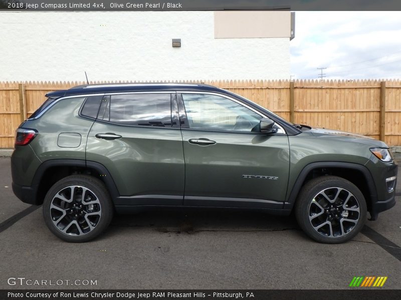 Olive Green Pearl / Black 2018 Jeep Compass Limited 4x4