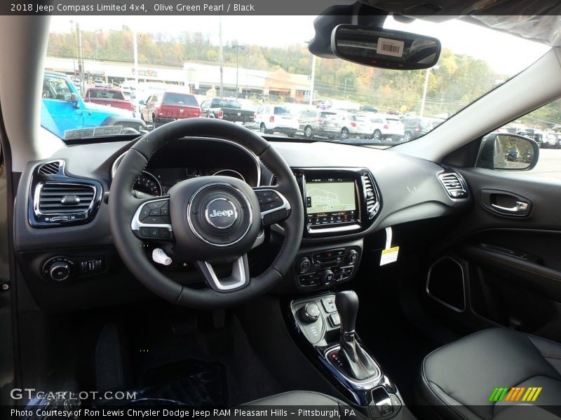 Olive Green Pearl / Black 2018 Jeep Compass Limited 4x4