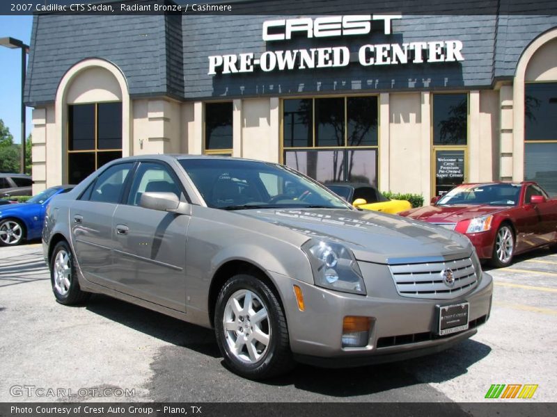 Radiant Bronze / Cashmere 2007 Cadillac CTS Sedan