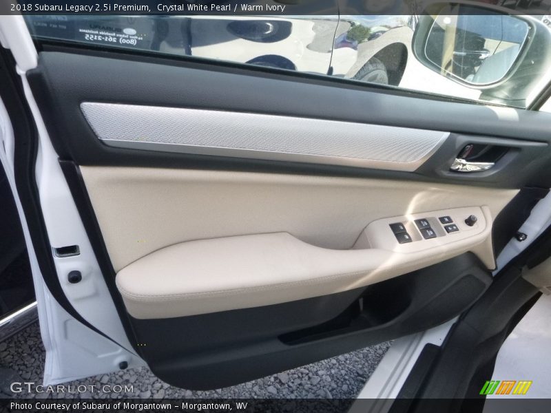 Crystal White Pearl / Warm Ivory 2018 Subaru Legacy 2.5i Premium