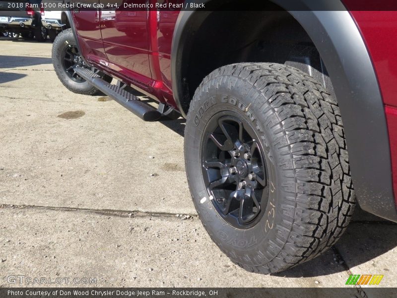 Delmonico Red Pearl / Black 2018 Ram 1500 Rebel Crew Cab 4x4