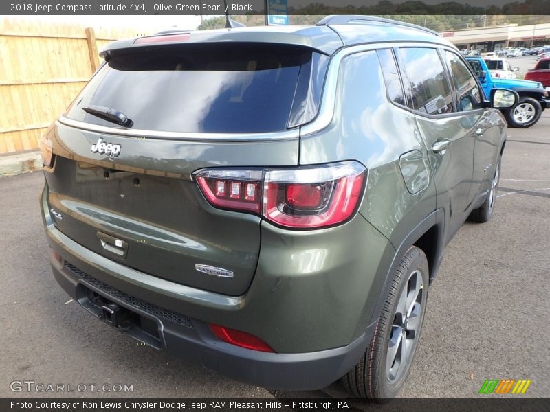 Olive Green Pearl / Black 2018 Jeep Compass Latitude 4x4