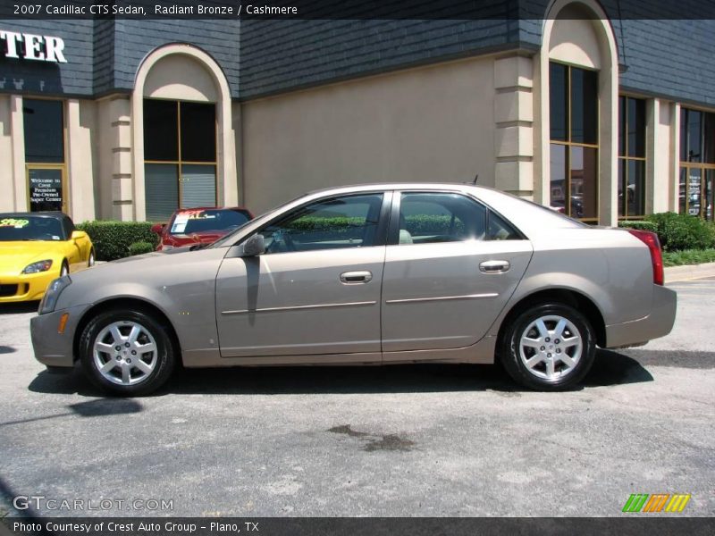 Radiant Bronze / Cashmere 2007 Cadillac CTS Sedan