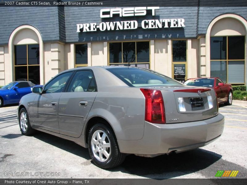 Radiant Bronze / Cashmere 2007 Cadillac CTS Sedan