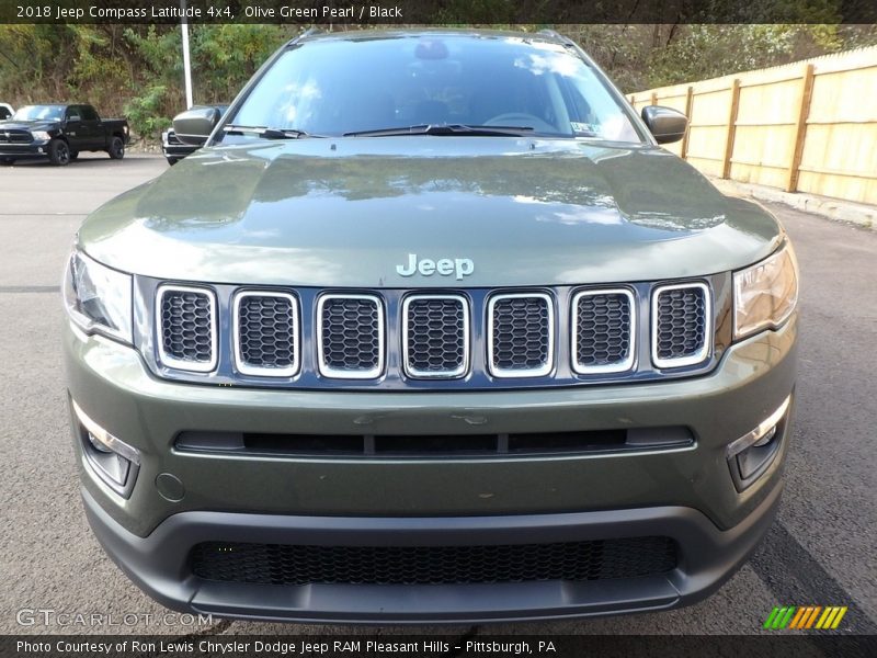 Olive Green Pearl / Black 2018 Jeep Compass Latitude 4x4