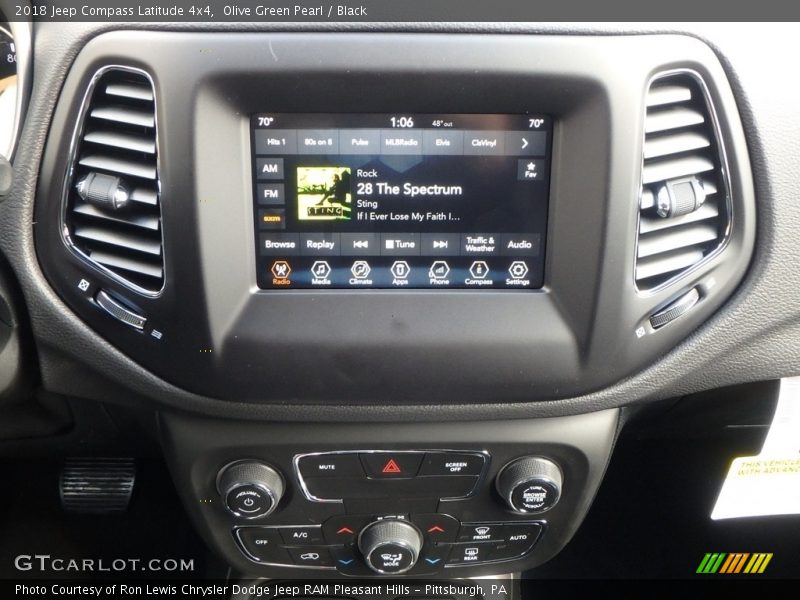 Olive Green Pearl / Black 2018 Jeep Compass Latitude 4x4