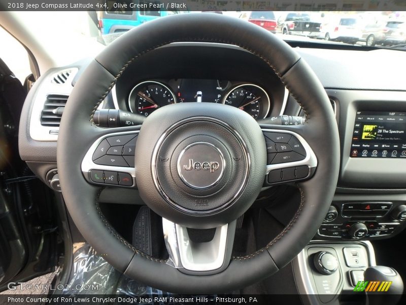 Olive Green Pearl / Black 2018 Jeep Compass Latitude 4x4