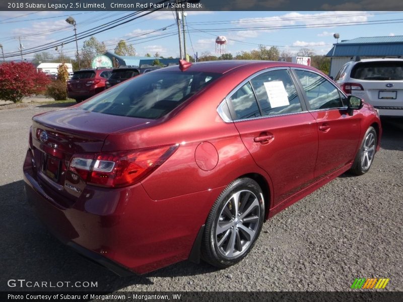 Crimson Red Pearl / Slate Black 2018 Subaru Legacy 2.5i Limited