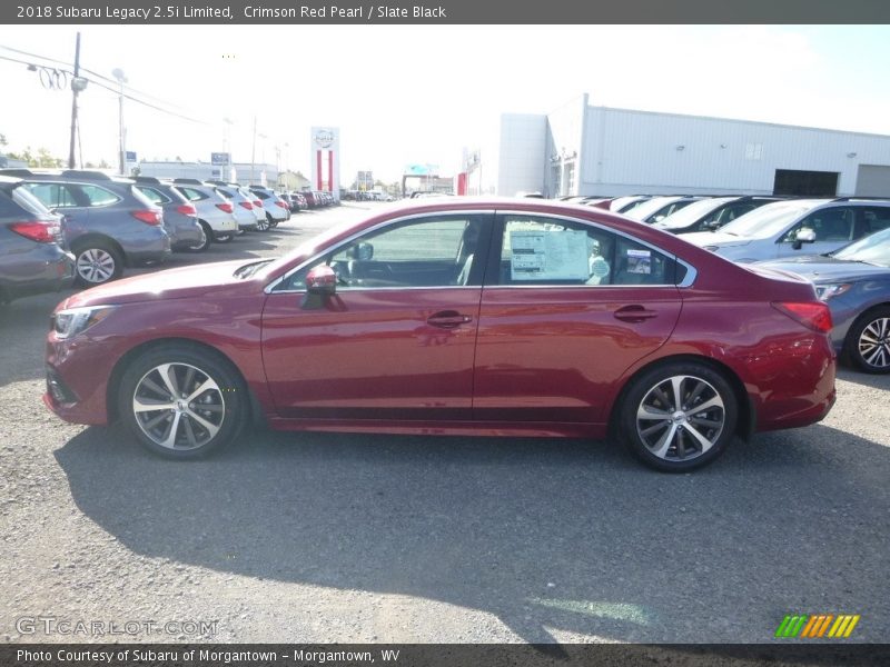 Crimson Red Pearl / Slate Black 2018 Subaru Legacy 2.5i Limited