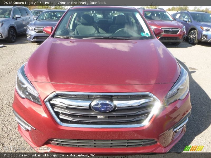 Crimson Red Pearl / Slate Black 2018 Subaru Legacy 2.5i Limited