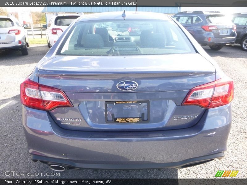 Twilight Blue Metallic / Titanium Gray 2018 Subaru Legacy 2.5i Premium