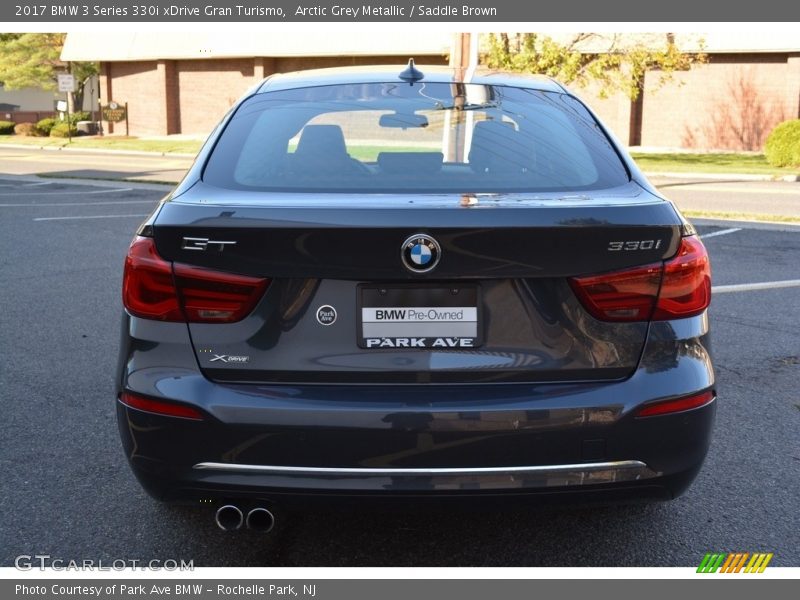 Arctic Grey Metallic / Saddle Brown 2017 BMW 3 Series 330i xDrive Gran Turismo