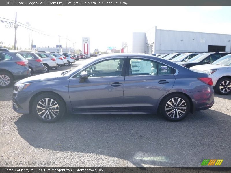 Twilight Blue Metallic / Titanium Gray 2018 Subaru Legacy 2.5i Premium