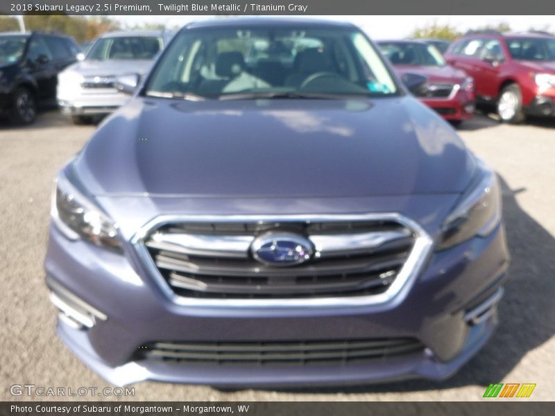 Twilight Blue Metallic / Titanium Gray 2018 Subaru Legacy 2.5i Premium