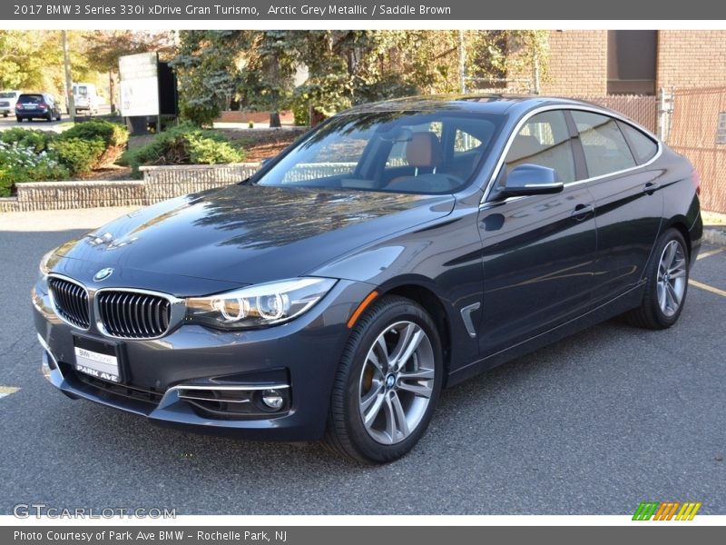 Arctic Grey Metallic / Saddle Brown 2017 BMW 3 Series 330i xDrive Gran Turismo