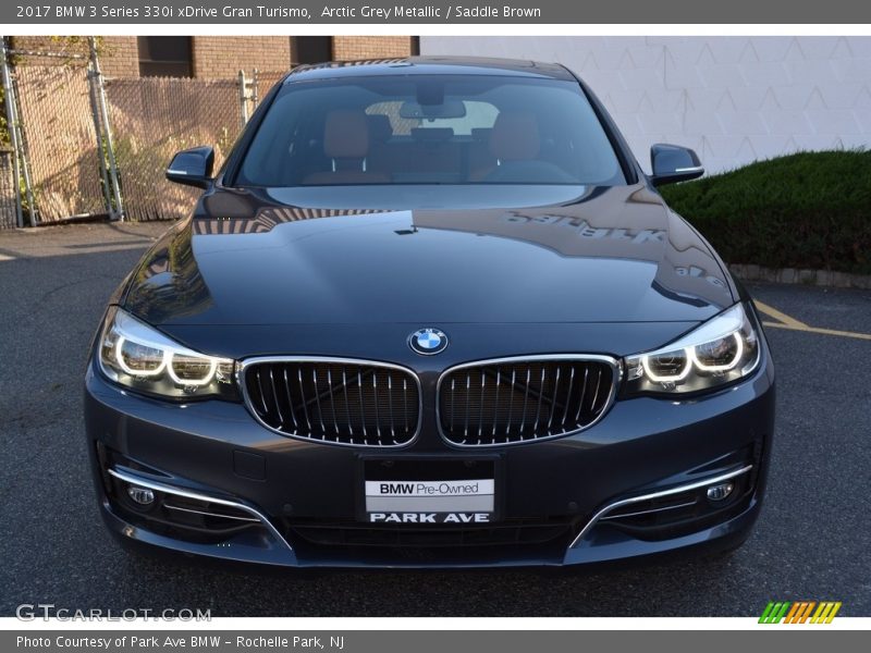 Arctic Grey Metallic / Saddle Brown 2017 BMW 3 Series 330i xDrive Gran Turismo