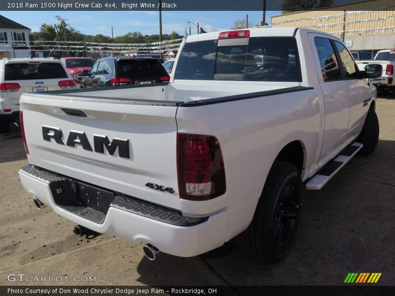 Bright White / Black 2018 Ram 1500 Night Crew Cab 4x4