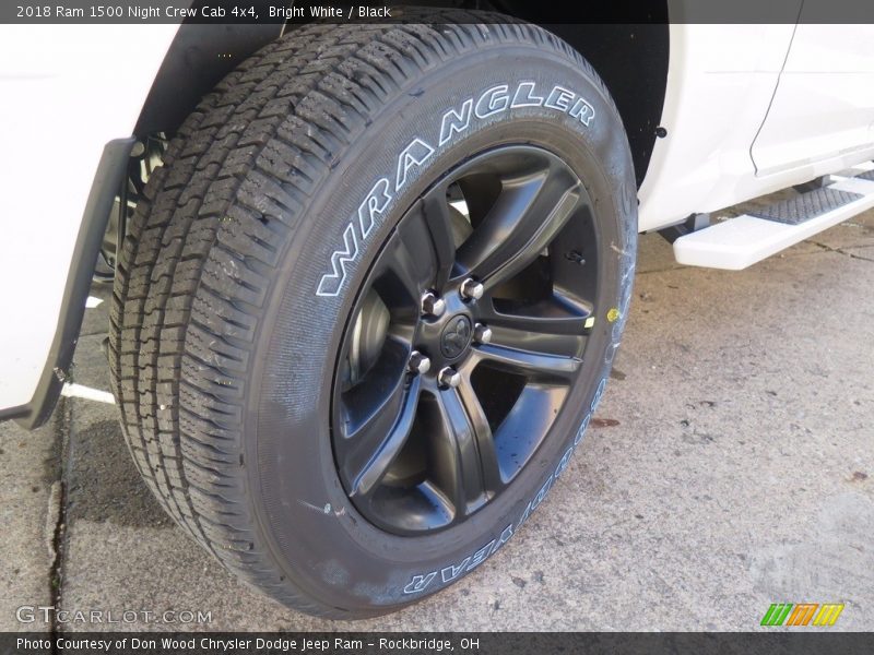 Bright White / Black 2018 Ram 1500 Night Crew Cab 4x4