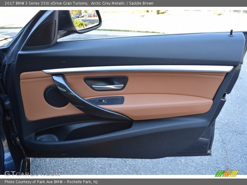 Arctic Grey Metallic / Saddle Brown 2017 BMW 3 Series 330i xDrive Gran Turismo