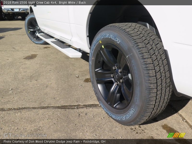 Bright White / Black 2018 Ram 1500 Night Crew Cab 4x4