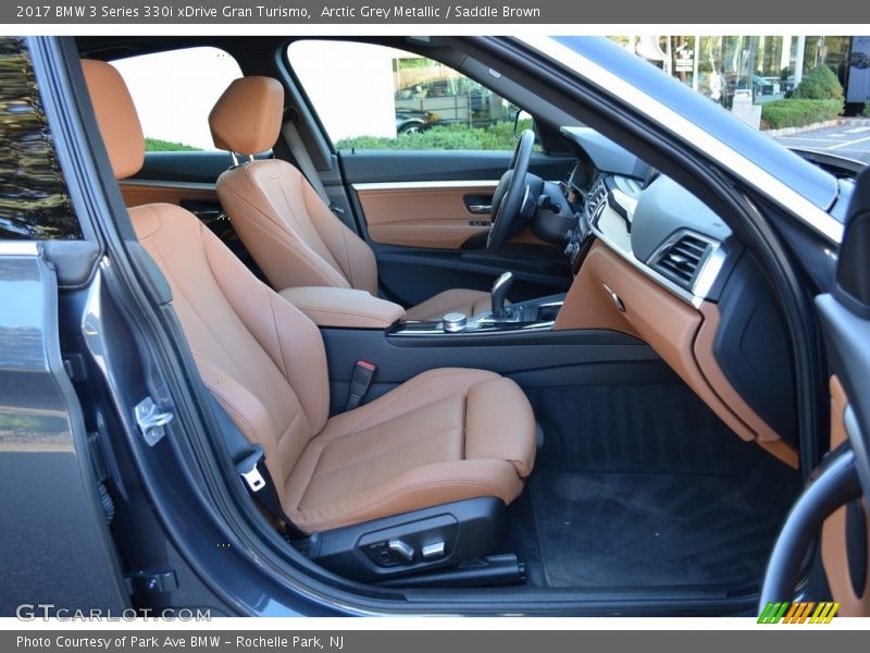 Arctic Grey Metallic / Saddle Brown 2017 BMW 3 Series 330i xDrive Gran Turismo