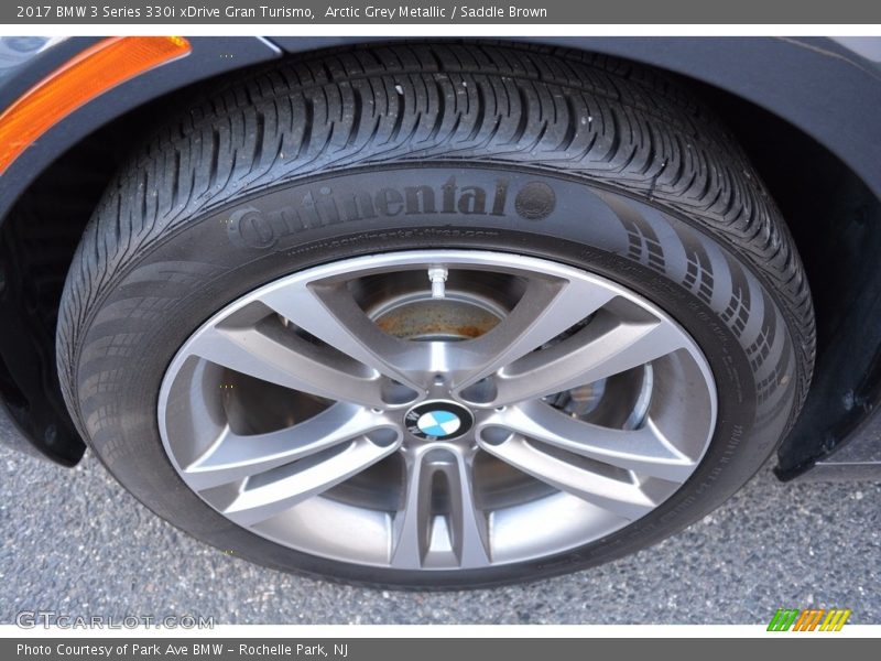 Arctic Grey Metallic / Saddle Brown 2017 BMW 3 Series 330i xDrive Gran Turismo