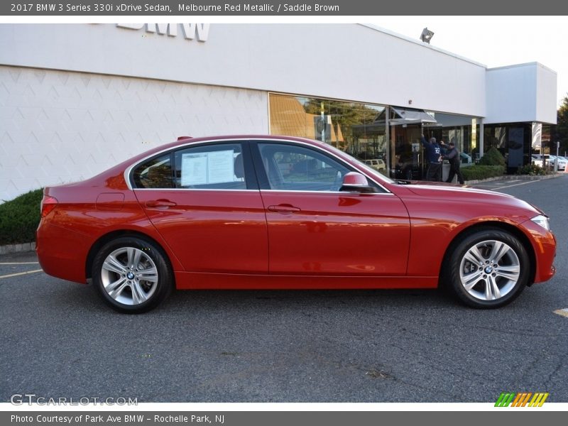 Melbourne Red Metallic / Saddle Brown 2017 BMW 3 Series 330i xDrive Sedan