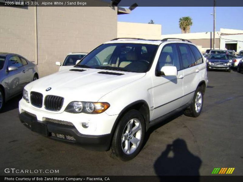 Alpine White / Sand Beige 2005 BMW X5 3.0i