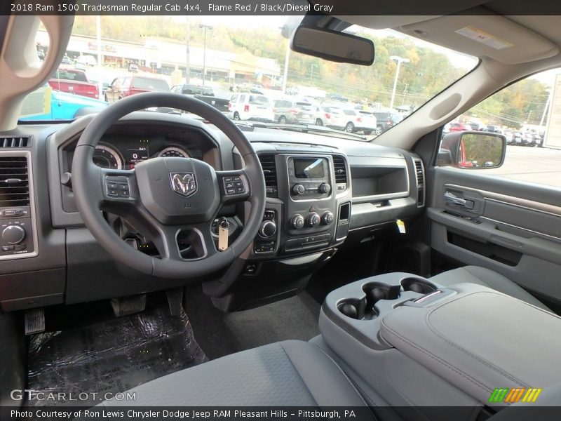  2018 1500 Tradesman Regular Cab 4x4 Black/Diesel Gray Interior