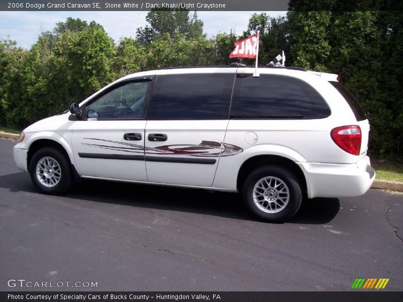 Stone White / Dark Khaki/Light Graystone 2006 Dodge Grand Caravan SE