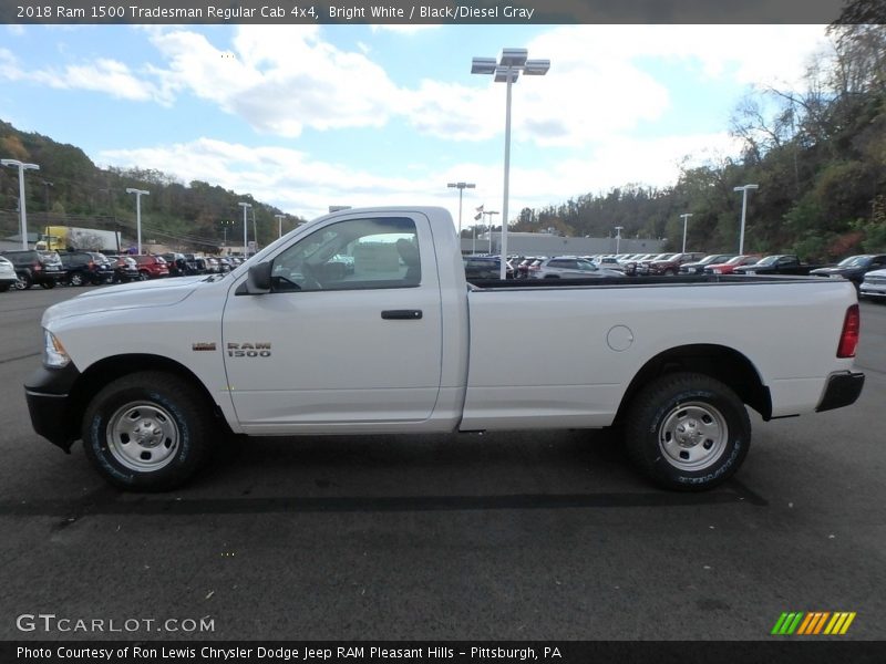 Bright White / Black/Diesel Gray 2018 Ram 1500 Tradesman Regular Cab 4x4