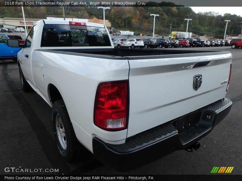 Bright White / Black/Diesel Gray 2018 Ram 1500 Tradesman Regular Cab 4x4