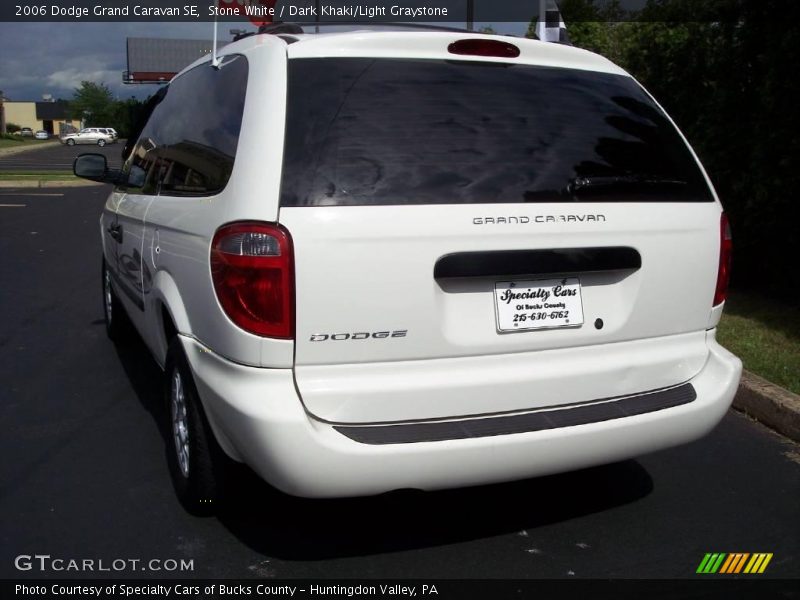 Stone White / Dark Khaki/Light Graystone 2006 Dodge Grand Caravan SE