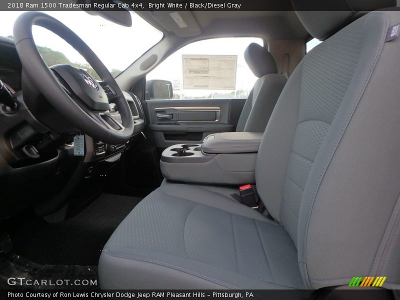 Bright White / Black/Diesel Gray 2018 Ram 1500 Tradesman Regular Cab 4x4