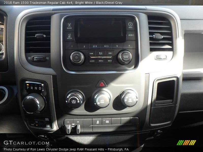 Bright White / Black/Diesel Gray 2018 Ram 1500 Tradesman Regular Cab 4x4