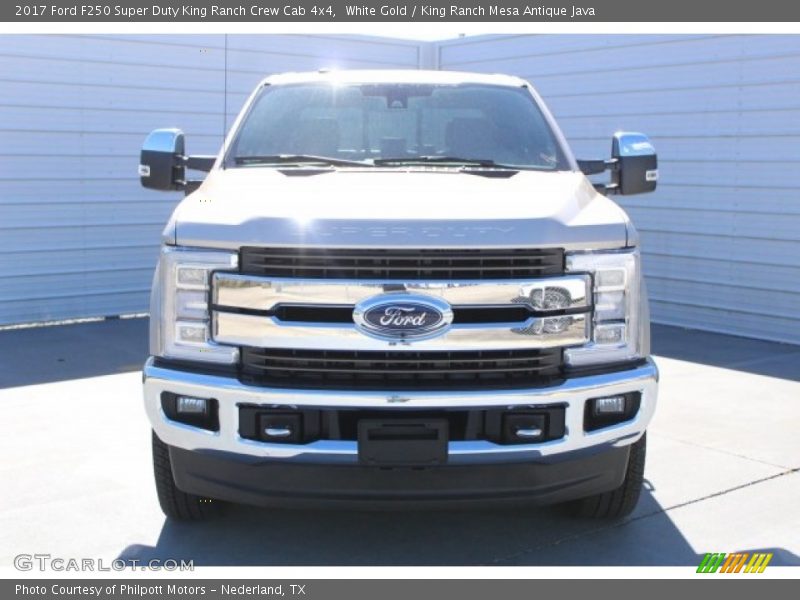 White Gold / King Ranch Mesa Antique Java 2017 Ford F250 Super Duty King Ranch Crew Cab 4x4