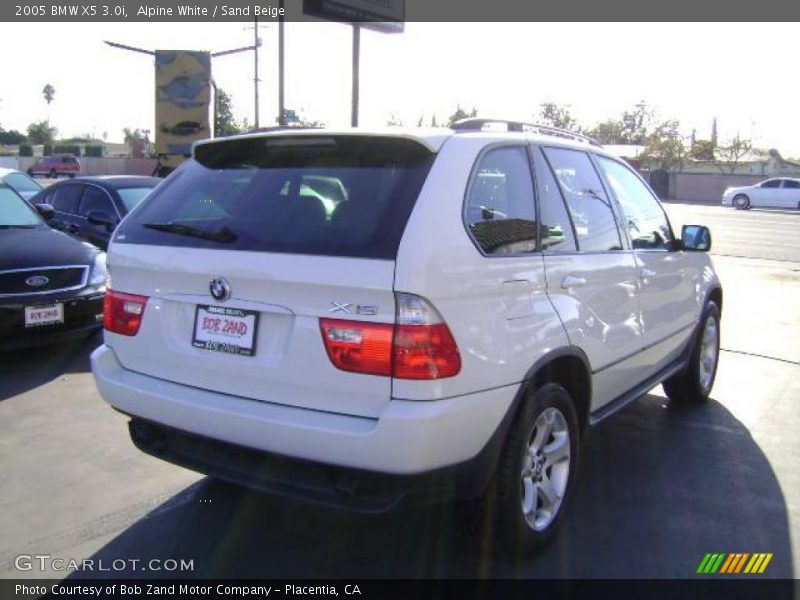 Alpine White / Sand Beige 2005 BMW X5 3.0i